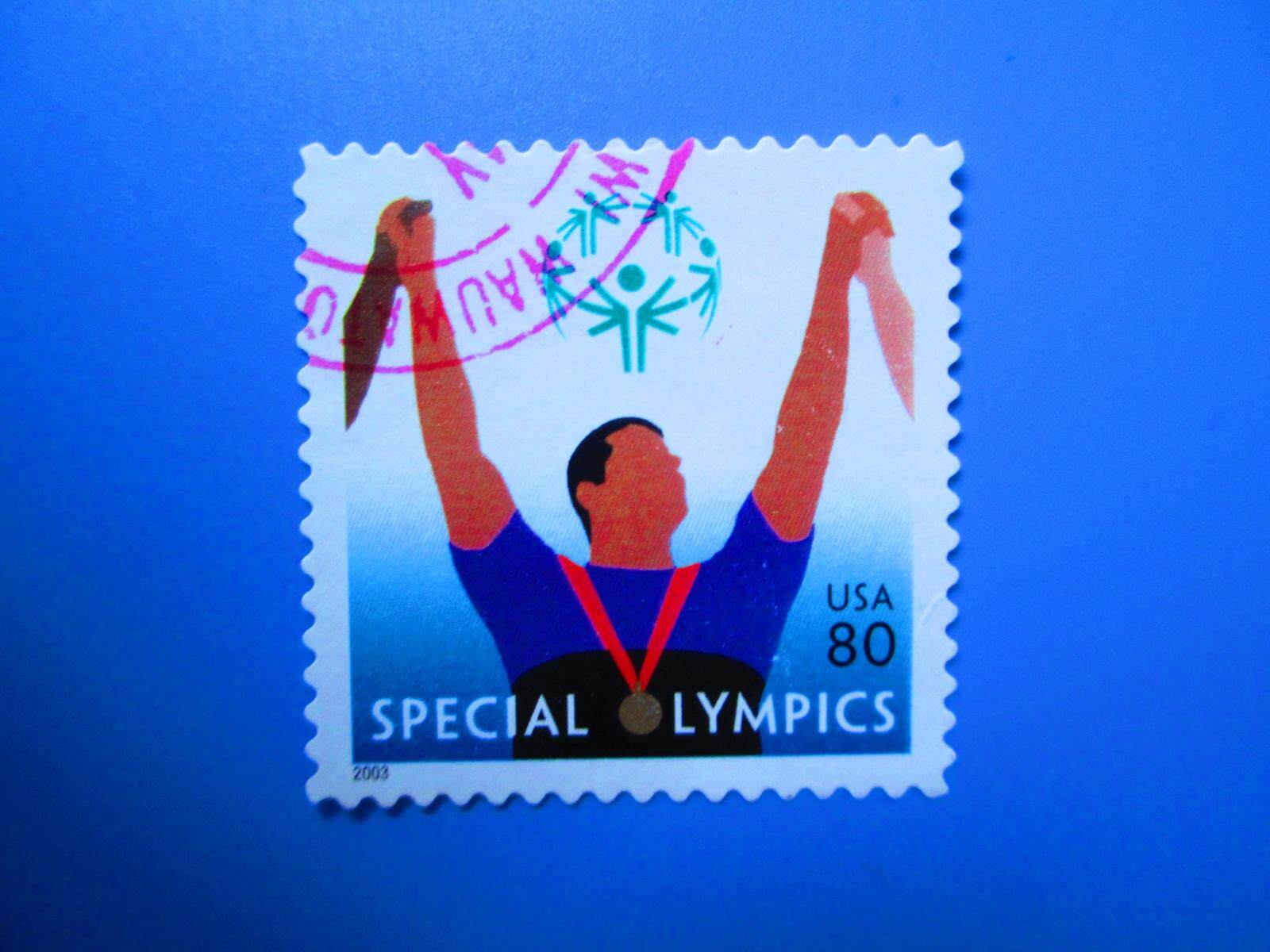 Foreign Stamp America 2003 Special Olympics Sinders 1 All-athletes and medals full RMB18