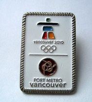 2010 Vancouver Winter Olympics Badge sponsor badge Port Metro Metro service
