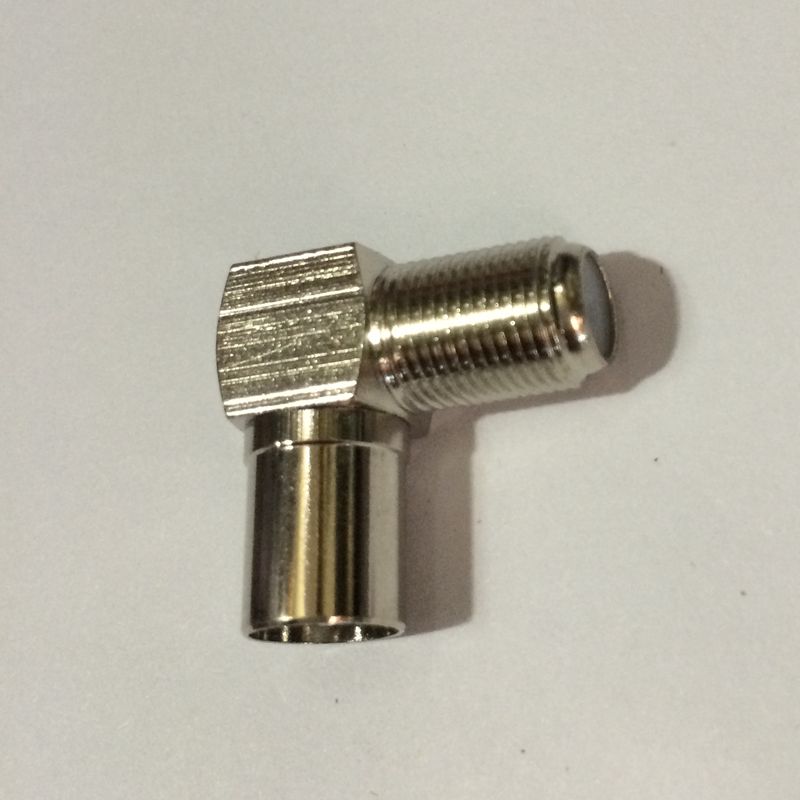 Kunxue inch F female to RF9 5 male cable digital TV plug set-top box adapter right angle elbow
