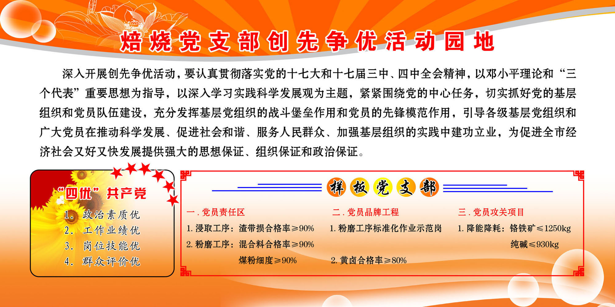 670海报印制展板素材165党支部创先争优活动园地