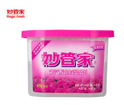 妙管家芳香除湿剂防霉消臭防虫玫瑰花香 吸水量450ml