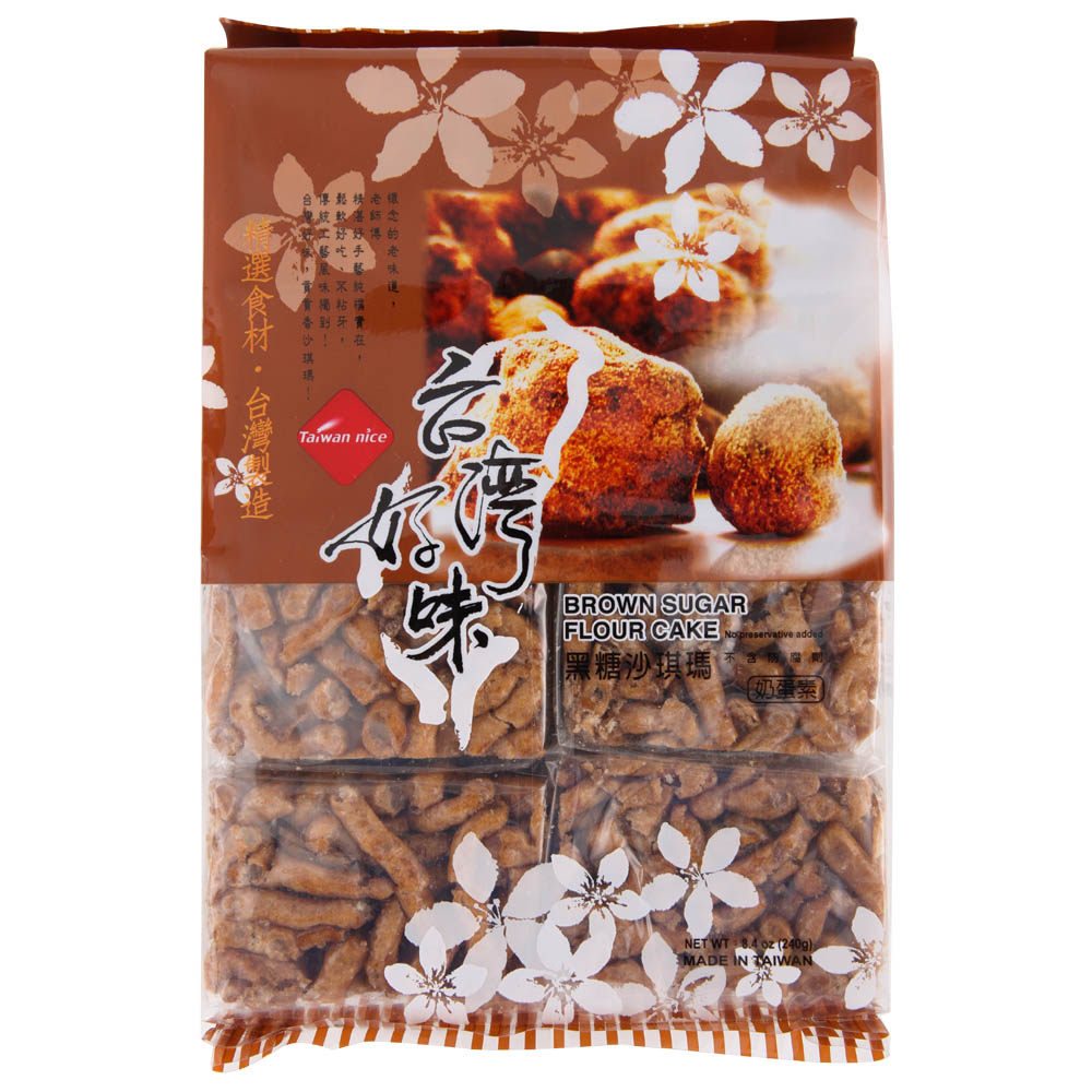 【天猫超市】台湾进口糕点 长松黑糖沙琪玛 240g/袋 点心零食