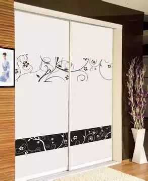 Measuring ruler custom wardrobe whole cloakroom wardrobe sliding door Louver sliding door