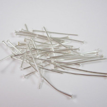 Silver T-needle beaded needle 16 --- 50MM flat head needle T-pin connecting pin diy jewelry accessories beaded needle