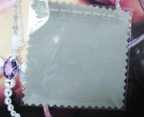 8 2*8 2cm silver cloth wipe gold cloth transparent ziplock bag deerskin velvet factory direct sales
