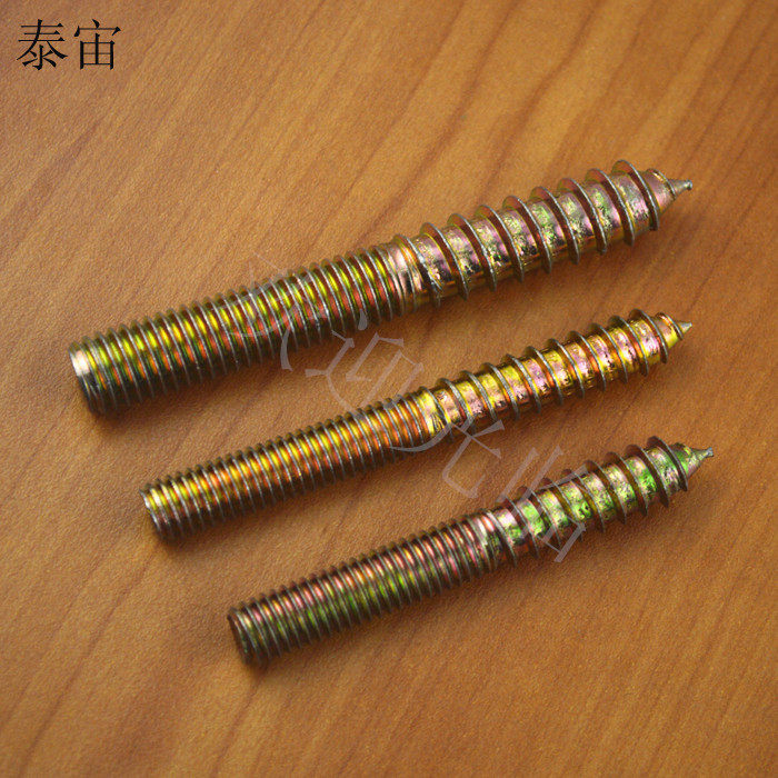 1 4 inch double-headed tooth pointed tail self-tapping screw bolt 5 16 sofa stair dining table chair screw rod 3 8