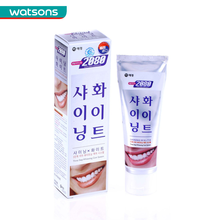 【屈臣氏】  2080 Shinning White美白牙膏100克