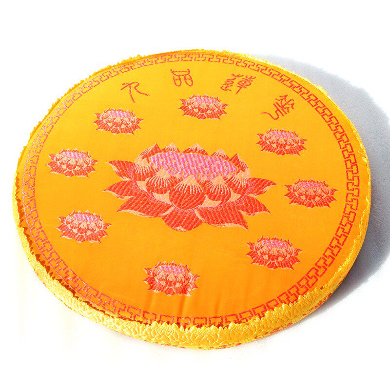 Buddhist supplies Lotus prayer mat Reinforced type Nine-pin lotus prayer mat Prayer mat prayer mat futon does not deform The knot