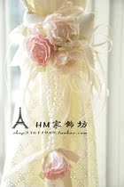 Curtain buckle flower curtain clip Sun flower foreign trade European cute Korean lace fabric Home a pair of curtain straps