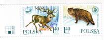 Poland 1999 stamps cat and deer 2 All-New (and jointly issued by Ukraine)