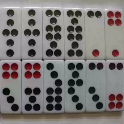 Breeze elegant figure eight chun figure Pai Gow dominoes day nine large 14#supermarket Mahjong hall monopoly white bamboo silk