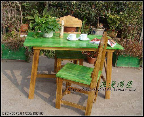 (Yesterday Countryside) I want happy pine wood table cover with a chair Mediterranean furniture.