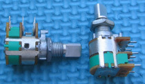 PS-A10K Double volume potentiometer with switch(semicircular handle)