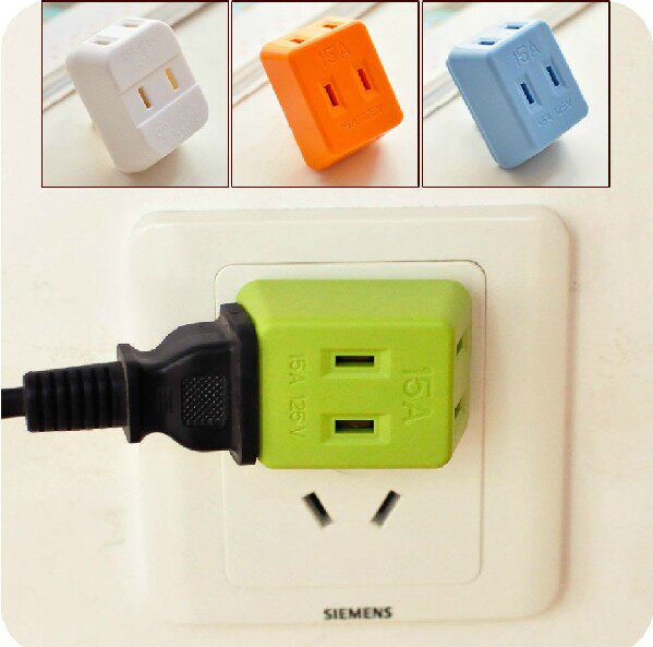 One turn three mini socket charging conversion travel two-pin plug converter national standard wireless TV socket