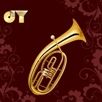 Golden music instrument flat key euphonium B flat JYBT-E110G lacquer gold manufacturer direct anti-counterfeiting inquiry