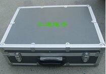 Aluminum alloy box iron ash reinforced all aluminum large tool box 46CM * 34CM * 15CM