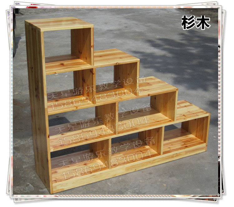 Children's Toy Frame Solid Wood Locker Accessories Kindergarten Fir Flower Frame Bottom Landscape Promotion