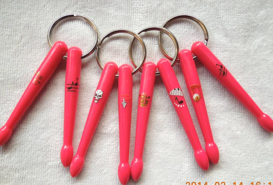 Property Cat Small Drum Hammer Key Button Note Mini Drum Stick Key Buttu Skull Small Drumstick-Mini Drum Stick