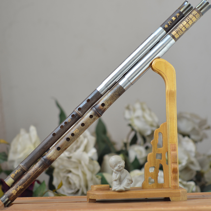 Xuanhe musical instrument professional performance type purple bamboo double-pipe cross blowing Bawu thickened reed