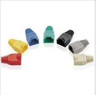 Crystal Head Protective Sleeve High Quality Environmental Protection Network Cable RJ45 Sheath Crystal Head Sheath Crystal Head Rubber Sleeve