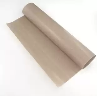 High temperature resistant cloth high temperature insulation cloth heat insulation cloth Iron fluorine cloth beige 0 12mm thick 5 meters