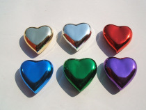 9cm electroplated love heart window hotel party mall decoration scene decoration decoration (4 5 yuan)