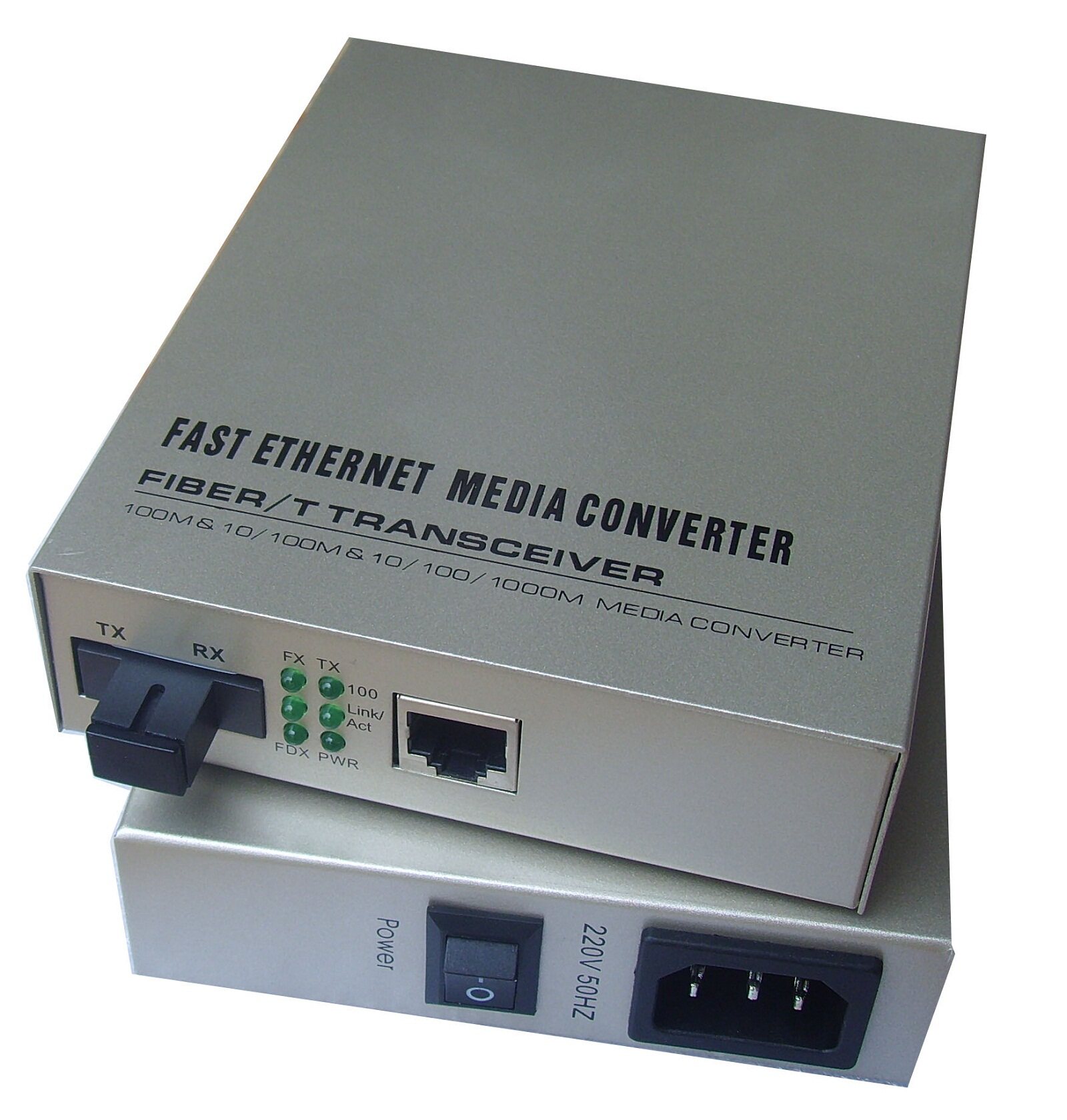 Built-in 10 100m single-mode single fiber optic transceiver (113 solution 20km pair)