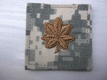 Embroidery badges with the rank of Major General of the US Army (ACU)