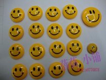 Smiley face tile refrigerator patch whiteboard Magnetic blackboard magnetic refrigerator tile diameter 3cm