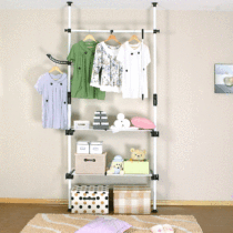 Hanger floor bedroom clothing rack multi-layer coat rack simple and upright hanging clothes rack