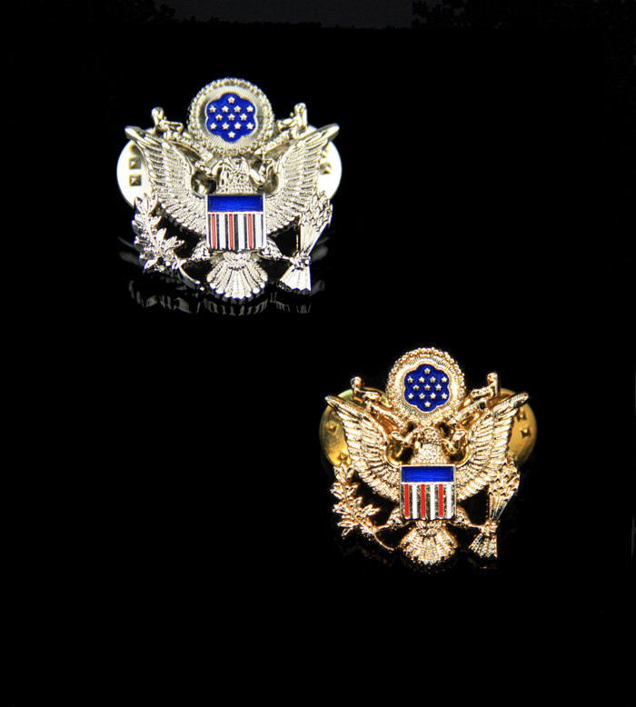 American metal badge American five-star six-star epaulette dedicated color eagle emblem