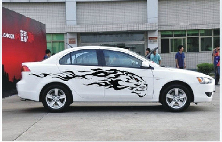 现代科鲁兹起亚K2K5全车贴 汽车拉花贴纸虎虎生威个性改装装饰贴