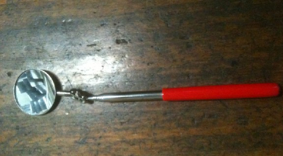 14-inch universal inspection mirror telescopic inspection mirror spot inspection mirror painting mirror inspection mirror anti-view mirror diameter 50MM