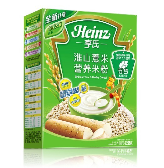 15年1月 Heinz/亨氏淮山薏米营养米粉225g HS2091
