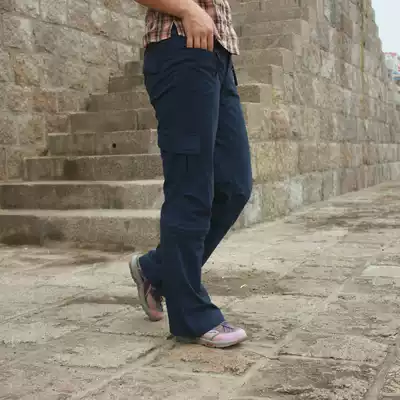 Spring and autumn plain all-match women's outdoor two-piece detachable quick-drying pants quick-drying pants mountaineering pants have a large size