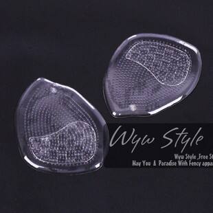 Korean version forefoot insole silicone insole reduces the force on the forefoot, comfortable half-size silicone insole