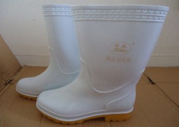 ແທ້ຈິງແລ້ວ Litai beef tendon bottom non-slip mid-tube high-top rain boots food factory oil-resistant acid and alkali resistant water shoes men and women rain boots