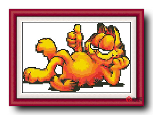 Precision printed DMC cross stitch kit * gaffy cat (KT1204)