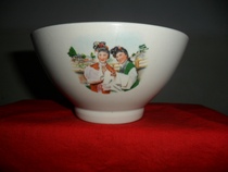 Cultural Revolution porcelain 7-80s porcelain theatrical pattern porcelain bowl West box remember the Cultural Revolution Bowl