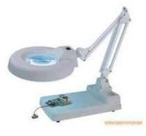 Lifting LED magnifying glass table lamp LT-86C Type 10 times (white glass optical glass) desktop magnifying glass