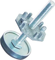 Octagonal prism adjusting foot PVC folding door standard spreading board 40 large and small holes Octagonal prism adjusting foot