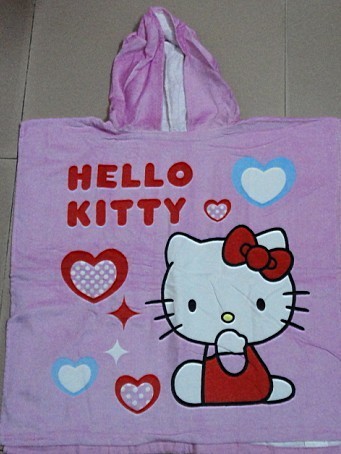Foreign trade export hello kitty hello children cartoon bath skirt bathrobe