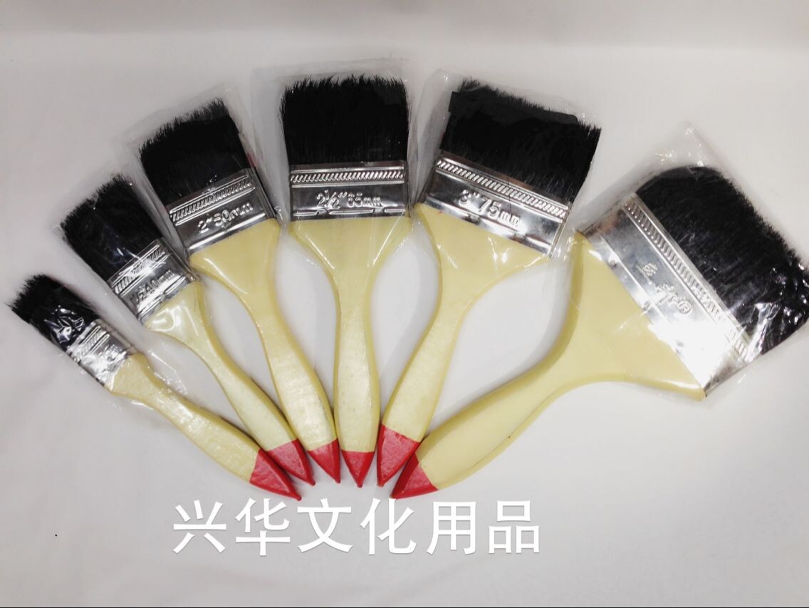 High-grade paint brush pig brush bristle brush high-quality oil brush row brush furniture professional brush black brush