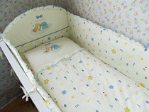  dolphinbaby baby bed bedding Bed circumference quilt and other fourteen-piece baby bedding