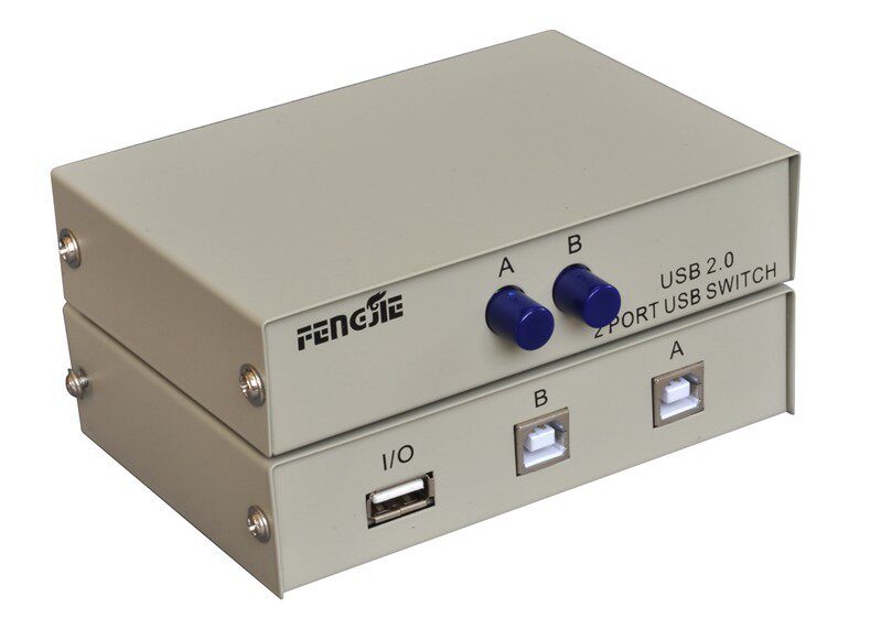 FJ-1A2B 2-port USB print-machine coshareware switcher 2 in 1 out of conversion dispenser