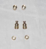 Self-made wooden handle Diabolo shaking rod special small gourd type copper hoop sleeve anti-handle cracking