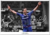 #Chelsea Frank Lampard Signature Photo Frank Lampard