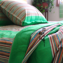  Factory direct sales are lower than the cost price to sell worsted handmade old rough cloth bedding four-piece set 