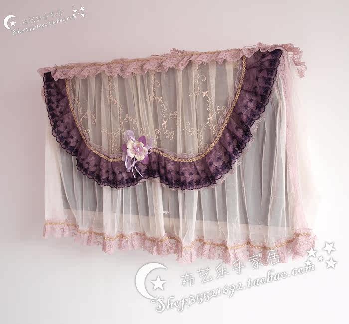   Clear Euphemism with Floating Comfort LCD TV Cover TV Set Purple Cloud