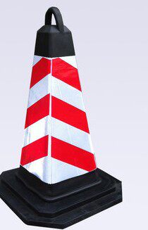 EVA Road Cone EVA Foam Square Cone Barricade Facility Traffic Barricade Press not bad